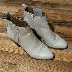 Frye & Co. Ivory Heeled Booties
